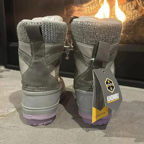 Khombu AVA Waterproof Thermolite snow boots Faux fur lined padded insole Durable - Picture 5 of 13